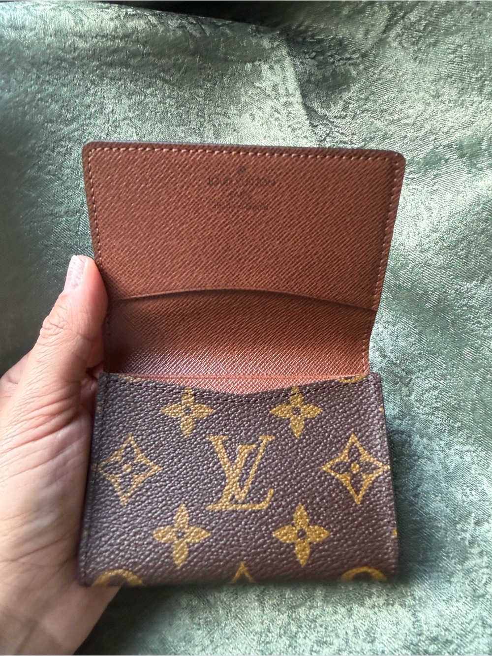 Louis Vuitton Monogram Canvas Card Holder in Brown and Gold - Picture 2 of 10